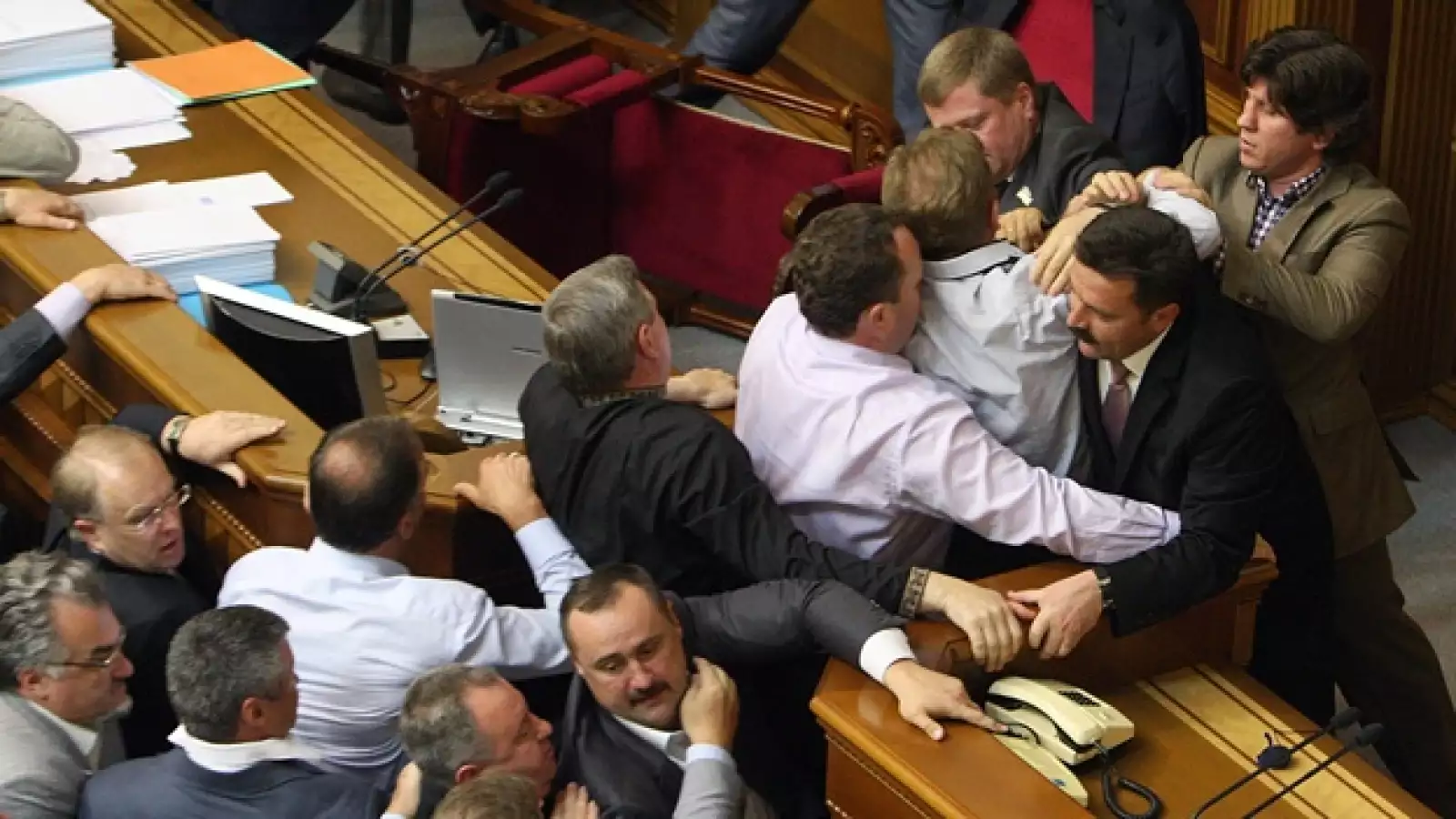 Ucrania Parlamento pelea 5