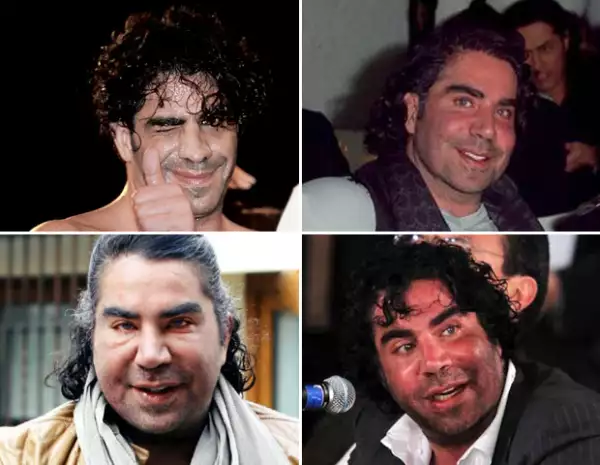 Jorge Kahwagi en sus inicios como boxeador. Las demás fotos corresponden a su etapa política.