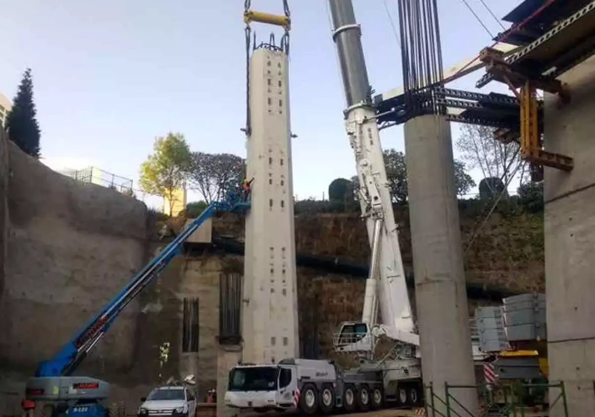 tren mexico toluca - construccion
