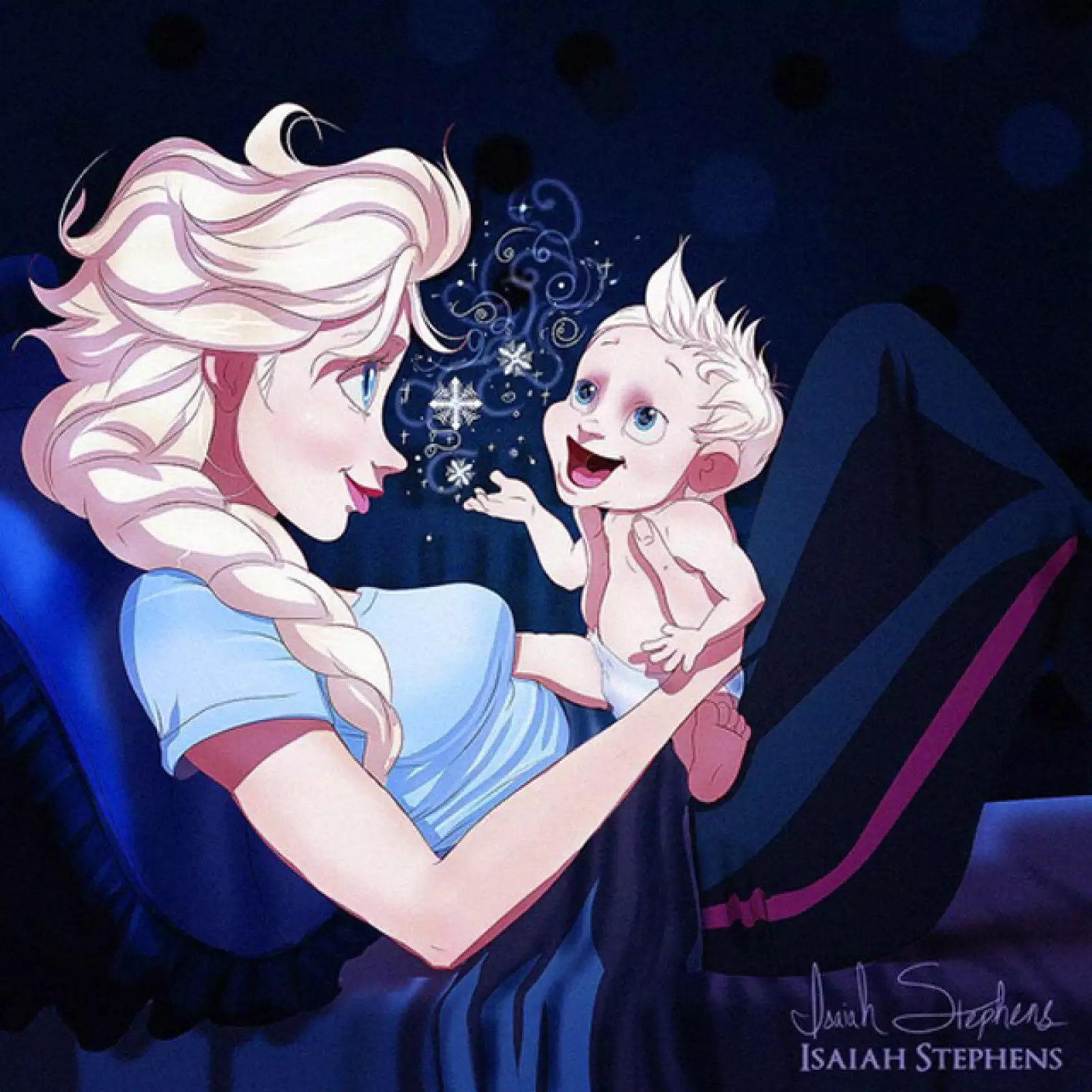 Elsa, de `Frozen´, parece que le heredó sus poderes a su hijo. ¿Quién será el papá?