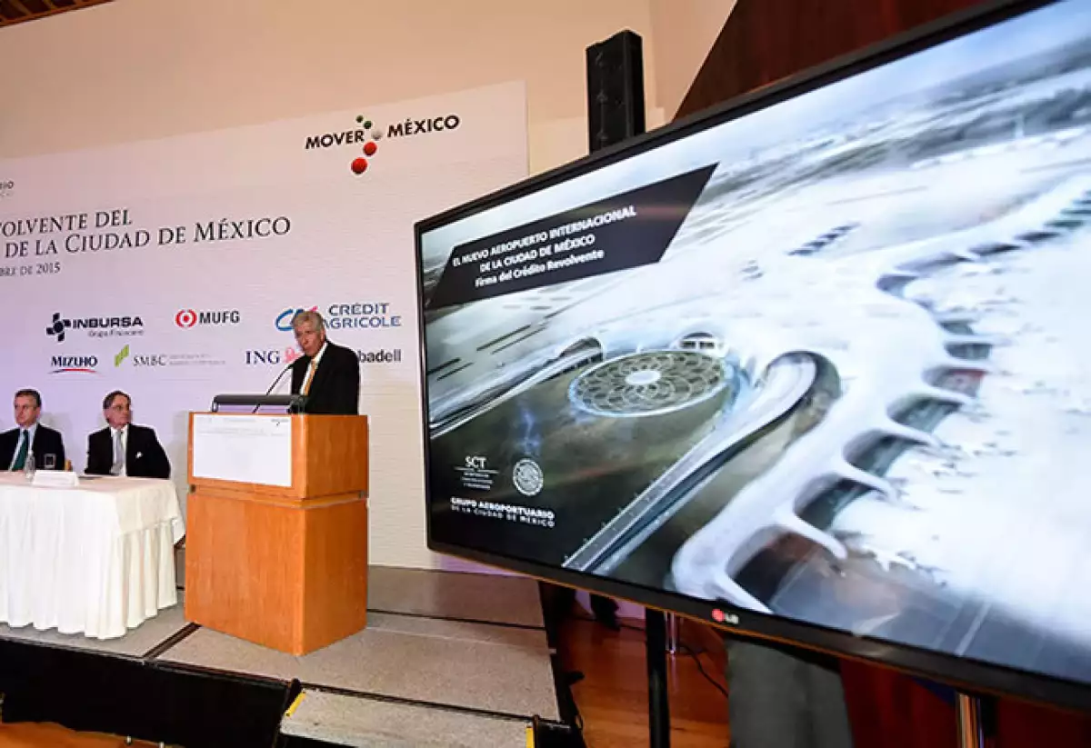Firma Crédito por 3,000 mdd par el Nuevo Aeropuerto