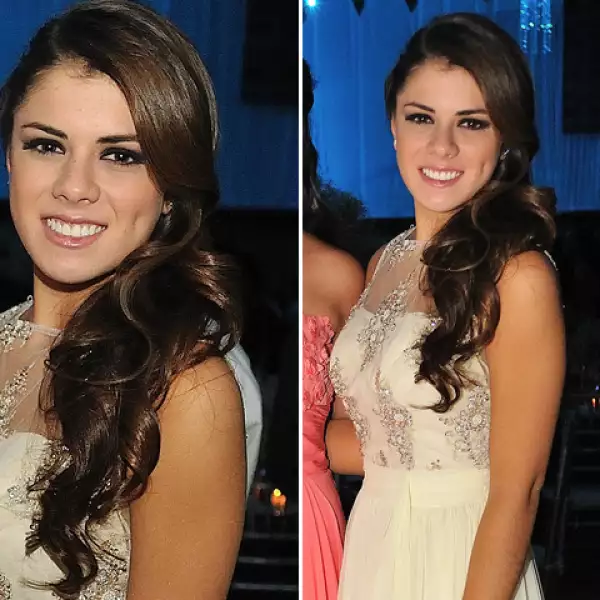 Paulina Peña en la graduación del Miraflores.