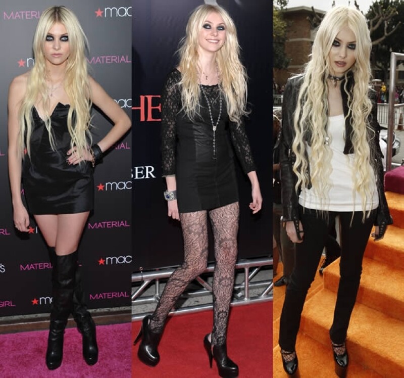 Taylor Momsen siempre viste con minis o con pantalones muy entallados.
