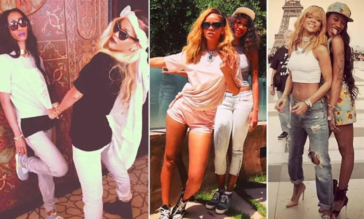 La compatibilidad entre Rihanna y Melissa es innegable, ella ha estado en todo momento junto a la cantante tras su separación de Chris Brown.