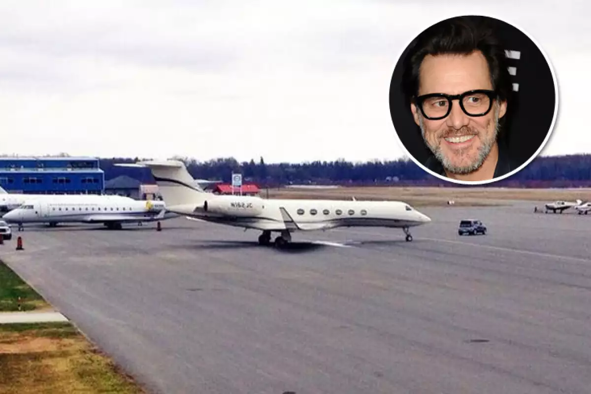 Jim Carrey, avión