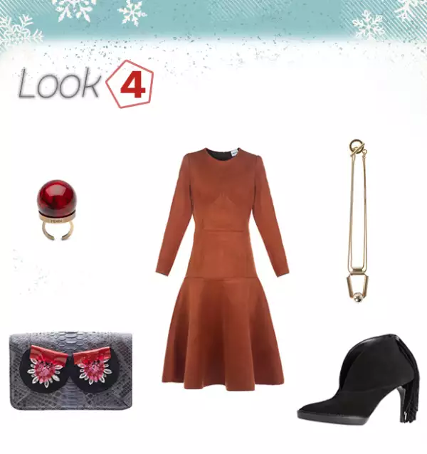 Anillo: Fendi / Clutch: Yliana Yepez / Vestido: Bimba y Lola / Collar: Adolfo Dominguez / Botines: Burberry