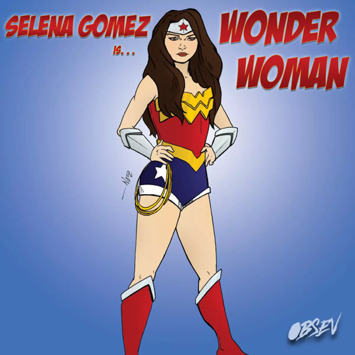 La Mujer Maravilla es Selena Gomez.