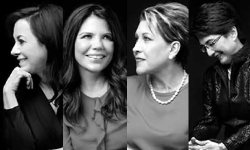 La directora de Finanzas de Bio Pappel-Scribe, la CEO de Nicxa, la directora de American Airlines y la CEO de Chevron Energía México. (Foto: Duilio Rodríguez, Jesús Almazán / Expansión)
