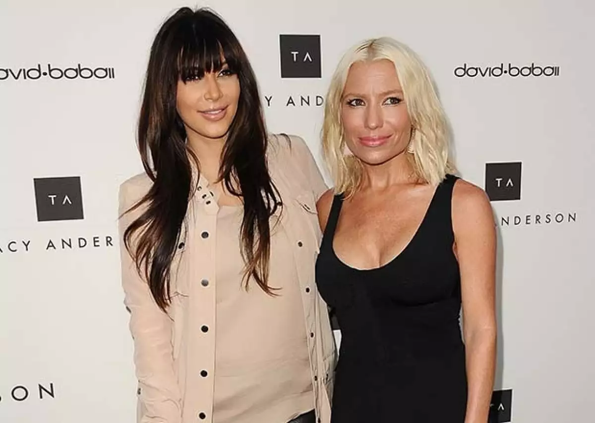 Kim Kardashian recurrió a la preparadora física para recuperar su figura después del embarazo.