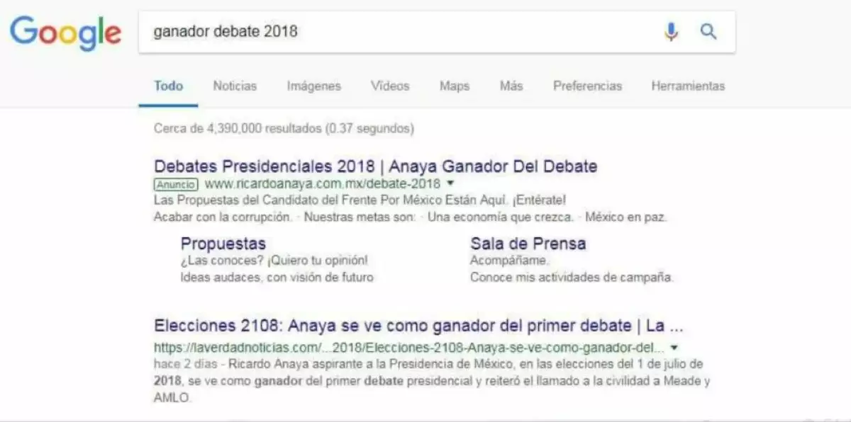 ¿Gana cuatro días antes del debate?