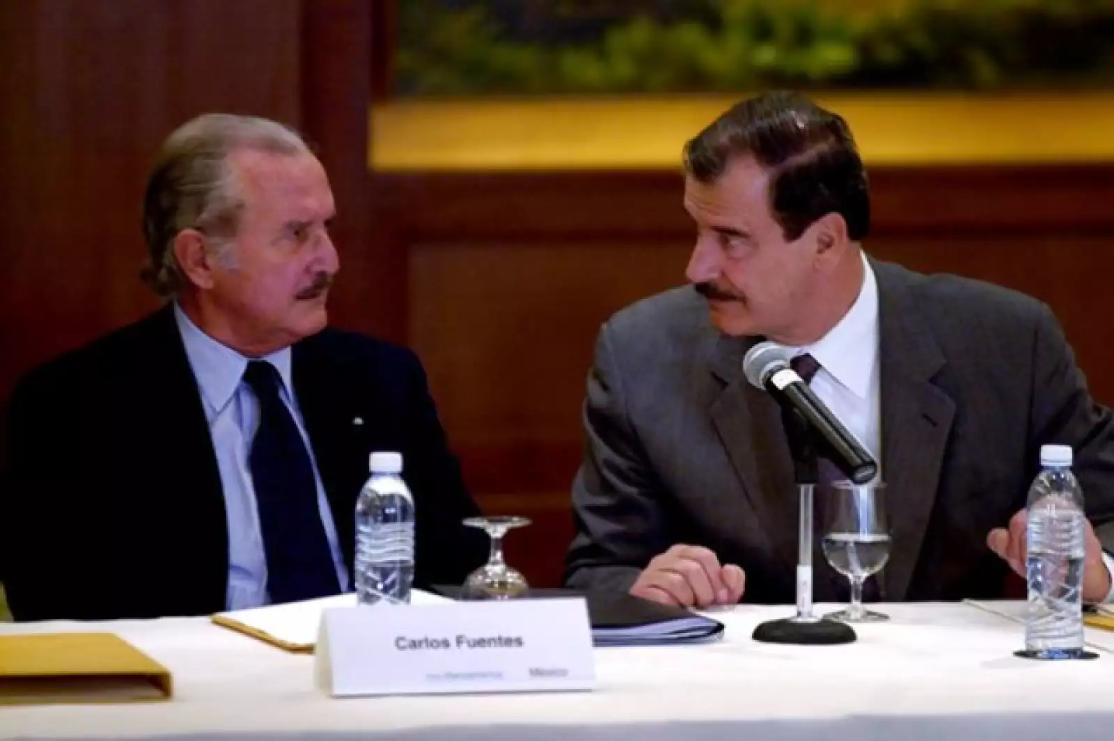 Conversando con Vicente Fox el 29 de noviembre de 2000, tres días antes de que éste se convirtiera en el nuevo Presidente de México.