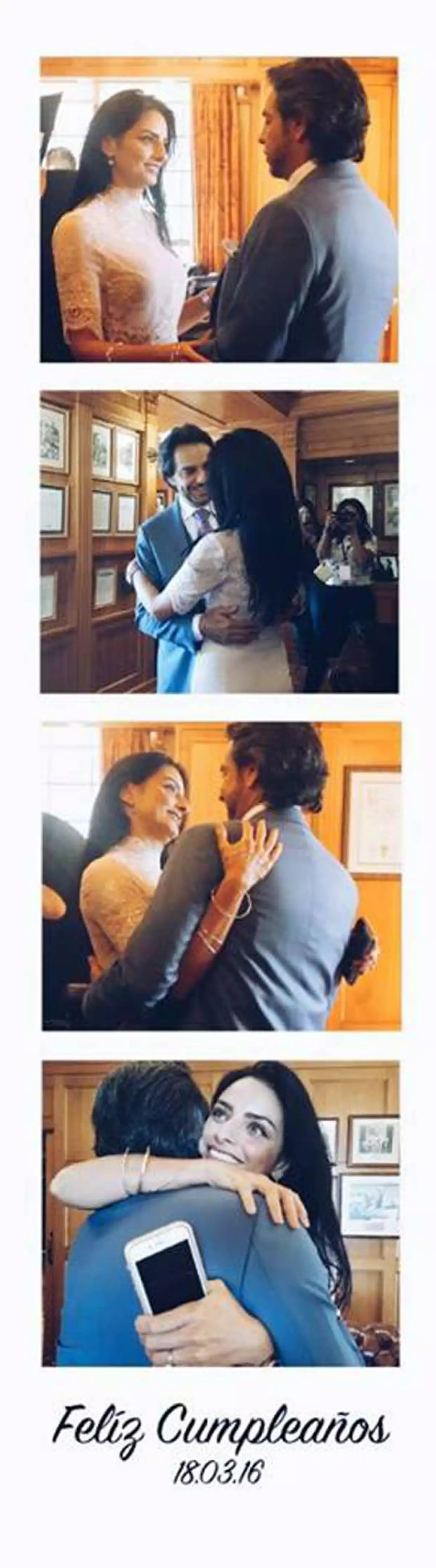 Eugenio compartió a sus seguidores estas tiernas fotos con su hija.