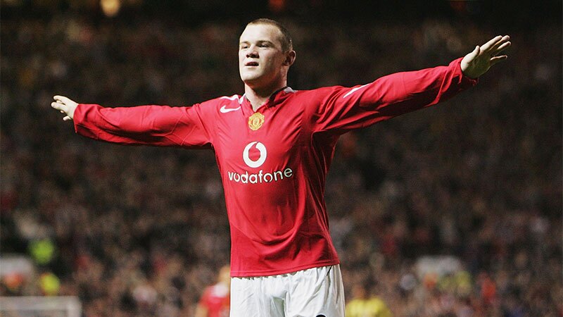 El hat trick con el que debutó Wayne Rooney en Manchester United