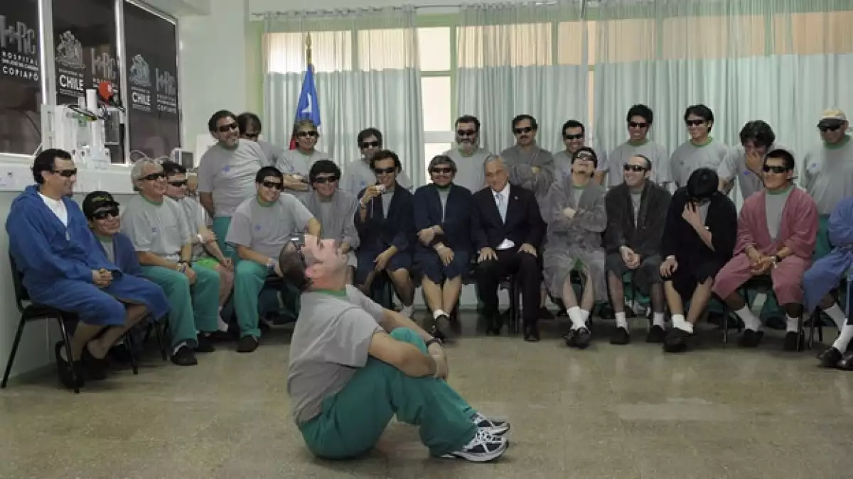 mineros chilenos en el hospital de copiapo
