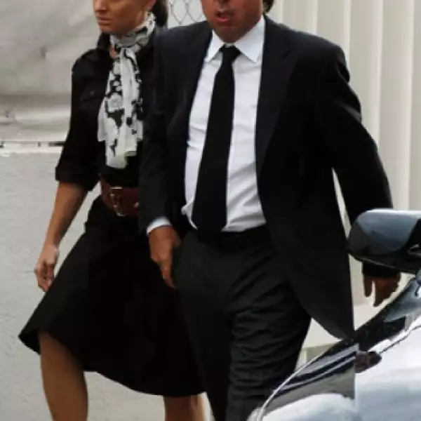 El presidente de Televisa, Emilio Azcárraga Jean también fue a brindar su apoyo a familiares y amigos.