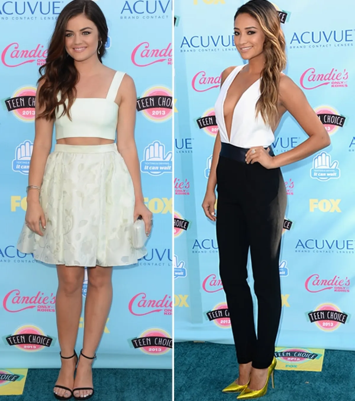 Lucy Hale y Shay Mitchell protagonistas de Pretty Little Liars.
