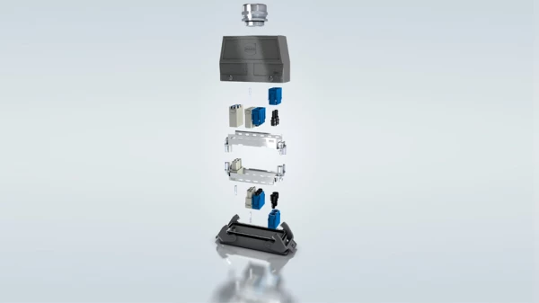 El conector rectangular, comparado con el circular,