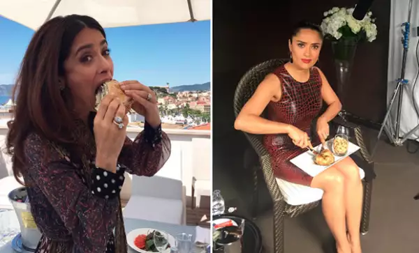 La actriz ha roto récord para comer durante su estancia en Cannes.