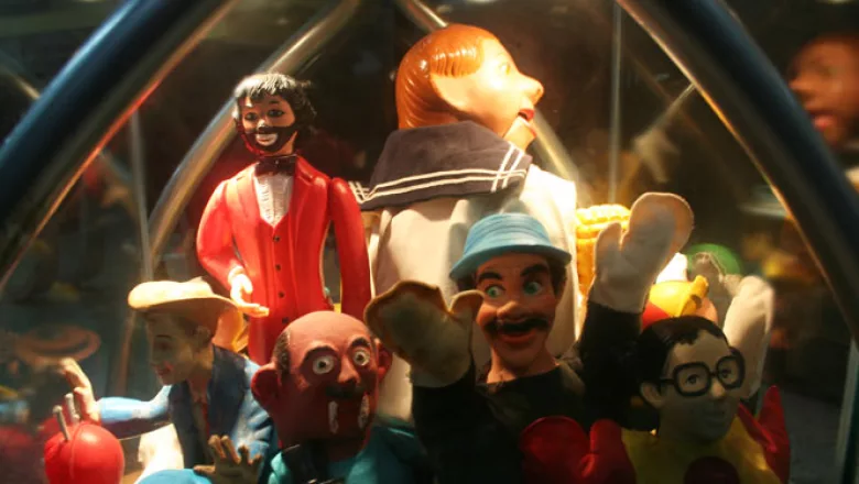 Eran comunes los juguetes de los personajes infantiles de moda como Cepillín.