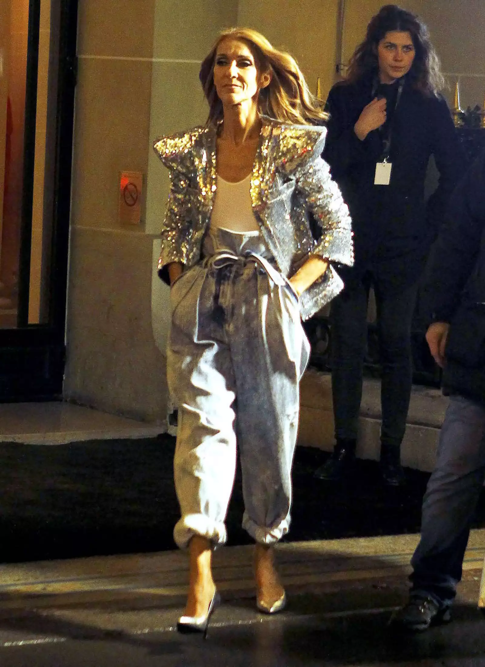 Celine grabando un comercial en Balmain