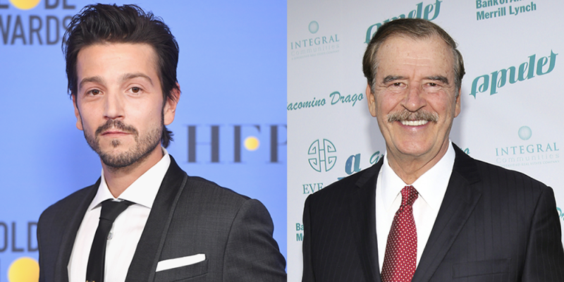 Diego Luna y Vicente Fox