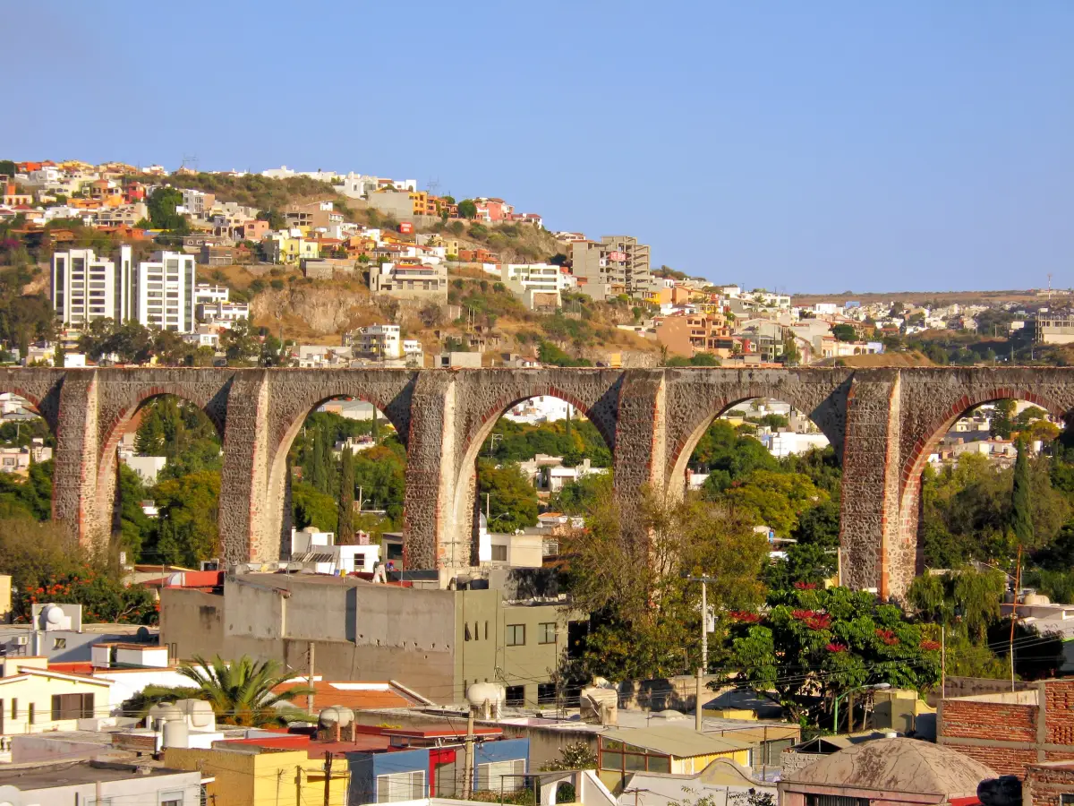 The Los Arcos (aqueduct) of Queretaro, Mexico.