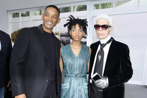 Will Smith, Willow Smith y Karl Lagerfeld
