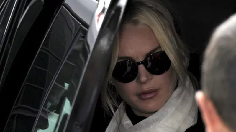 lohan llega al Tribunal Superior de Justicia de Los Angeles