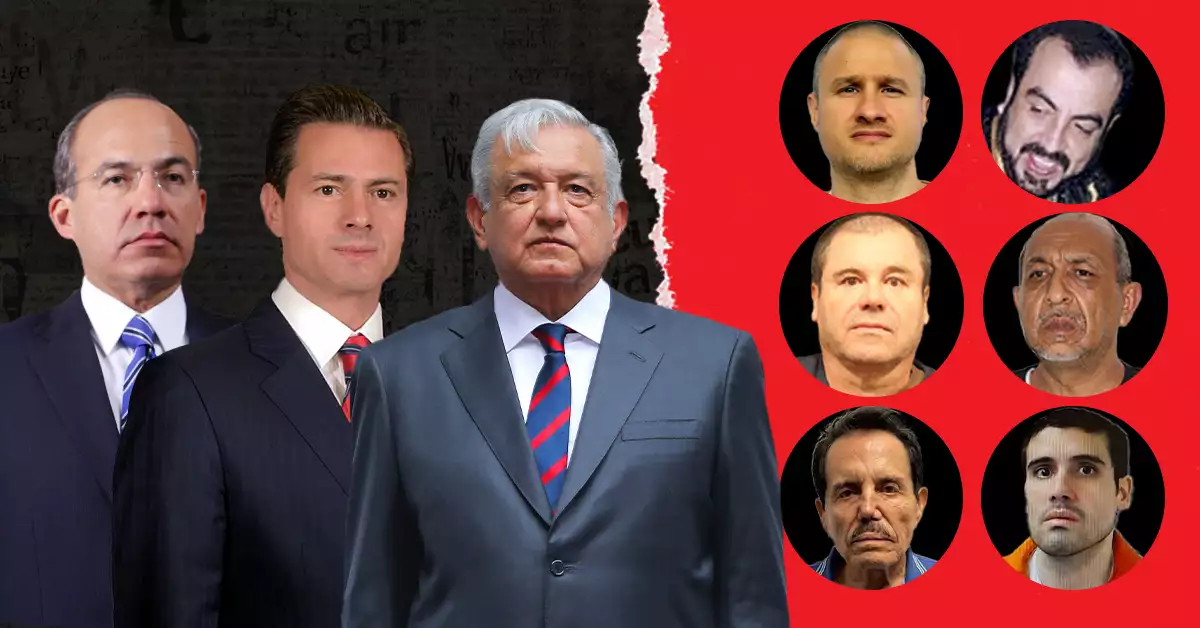 Ellos son los capos detenidos por Calderón, EPN y AMLO y que marcaron sus sexenios