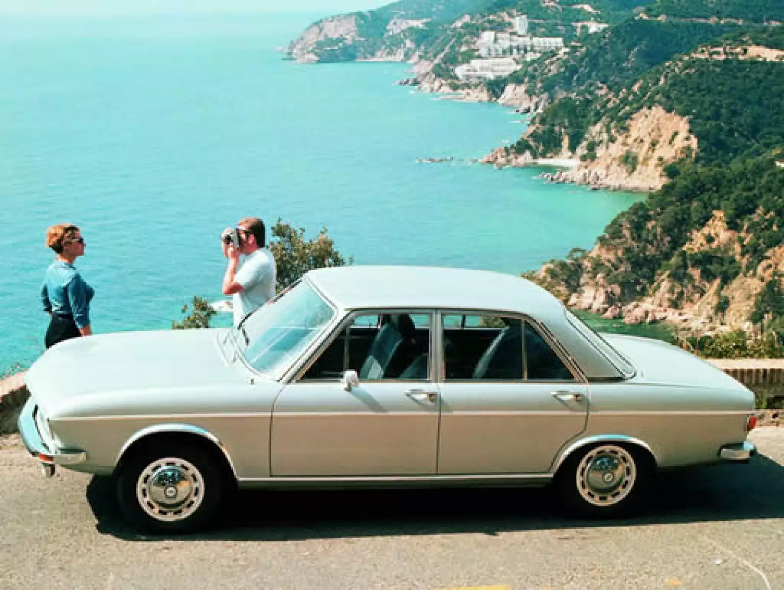 El Audi 100 LS de 1969 contaba con cuatro cilindros.