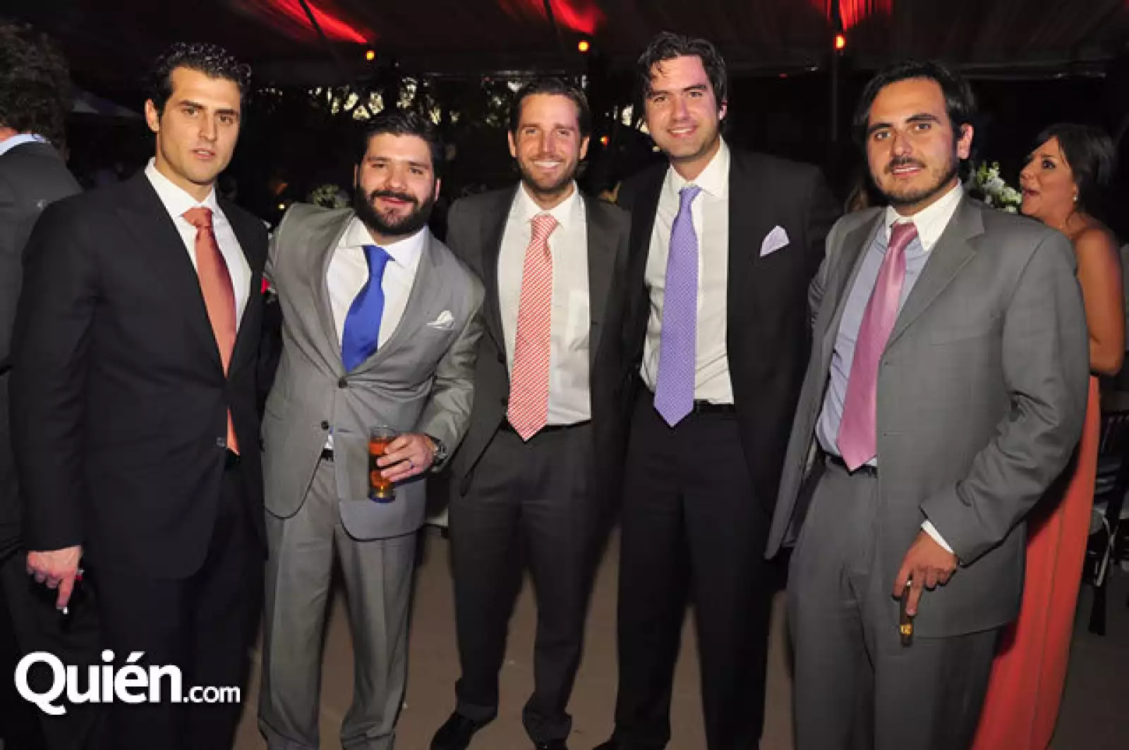 Manuel Sara, Choco Gómez Ibarra, Pedro Fernández, Daniel Gutiérrez y Andrés Preciado