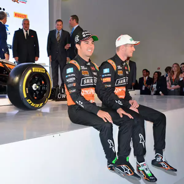 Los Pilotos Checo Pérez y Nico Hulkenberg.