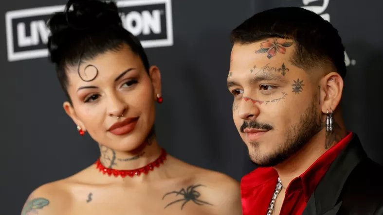 Cazzu y Christian Nodal en 2022