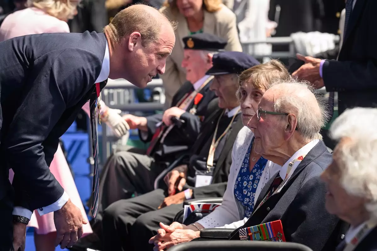 Integrantes de la Familia Real británica en la conmemoración previa de los 80 años del Día D