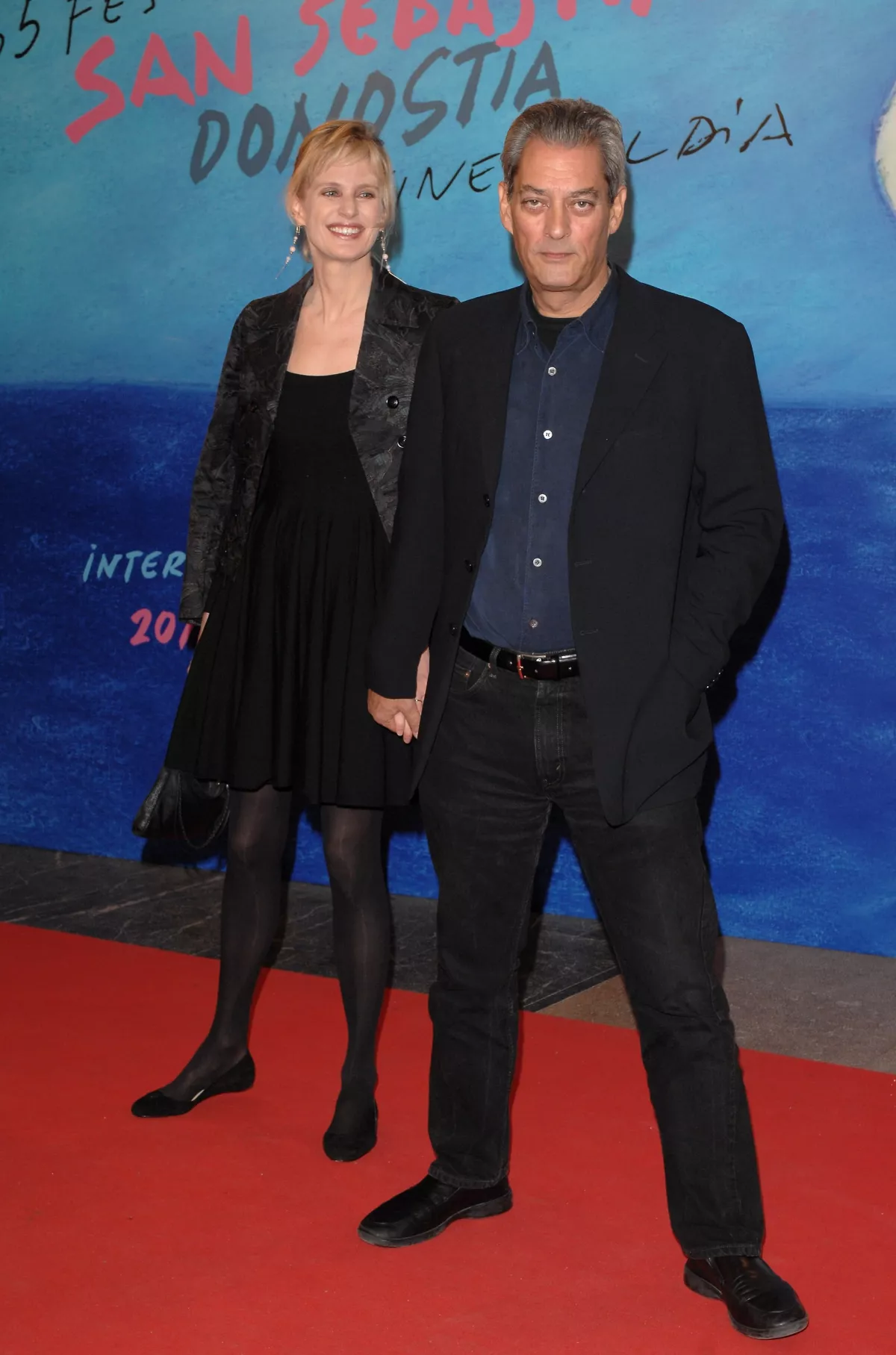 Siri Hustved y Paul Auster