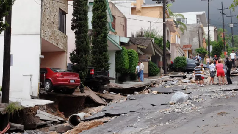 Estragos del huracan Alex a su paso por Nuevo Leon