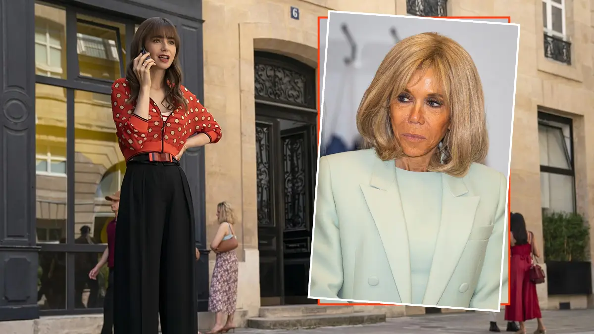 La primera dama de Francia visitó el set de Emily in París, ¿por?