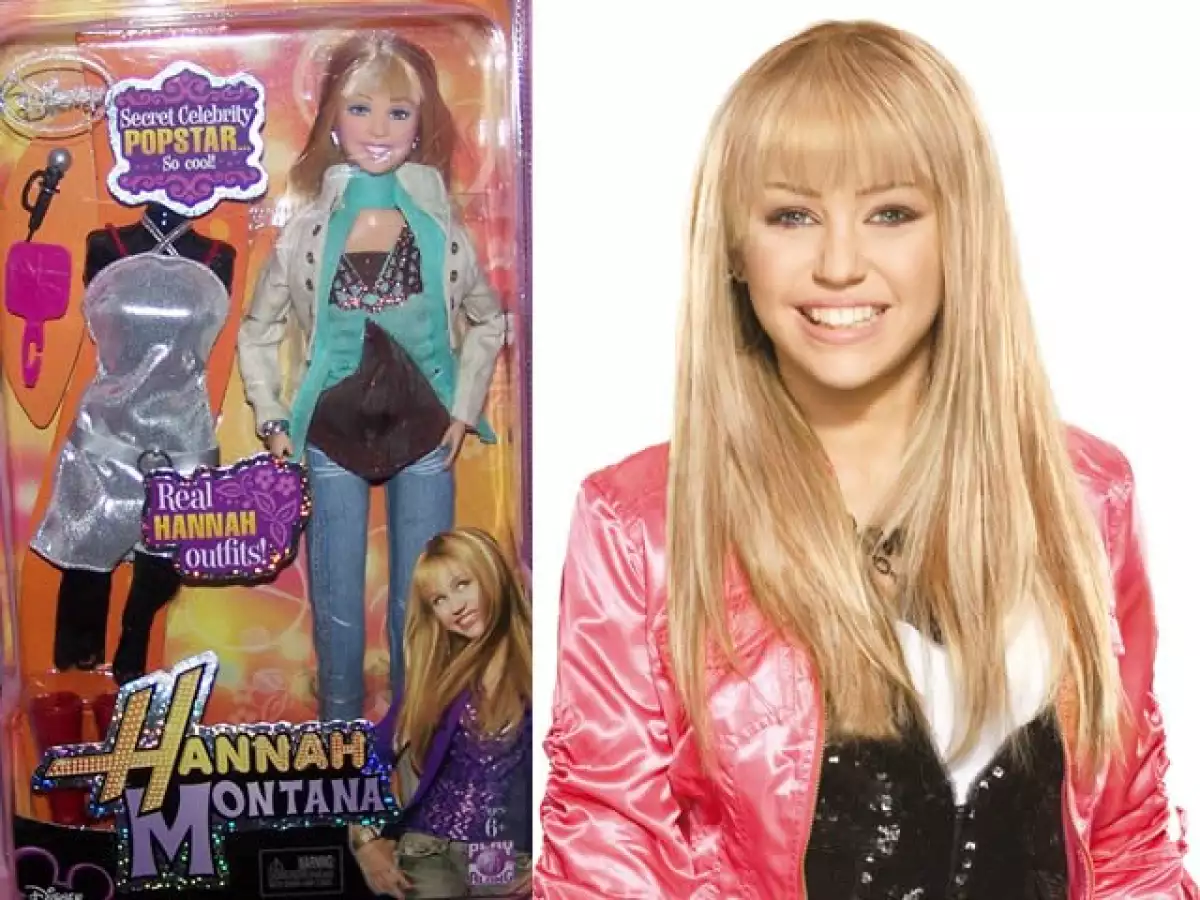Miley Cyrus ha causado sensación gracias a su papel de Hanna Montana, serie de Disney. Aquí la muñeca del personaje.