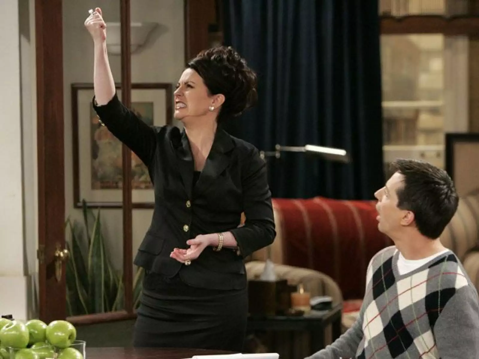 Karen Walker en `Will y Grace´ también fue una perfecta mancuerna con Jack, pues ambos hacían que la pantalla estallara en carcajadas.