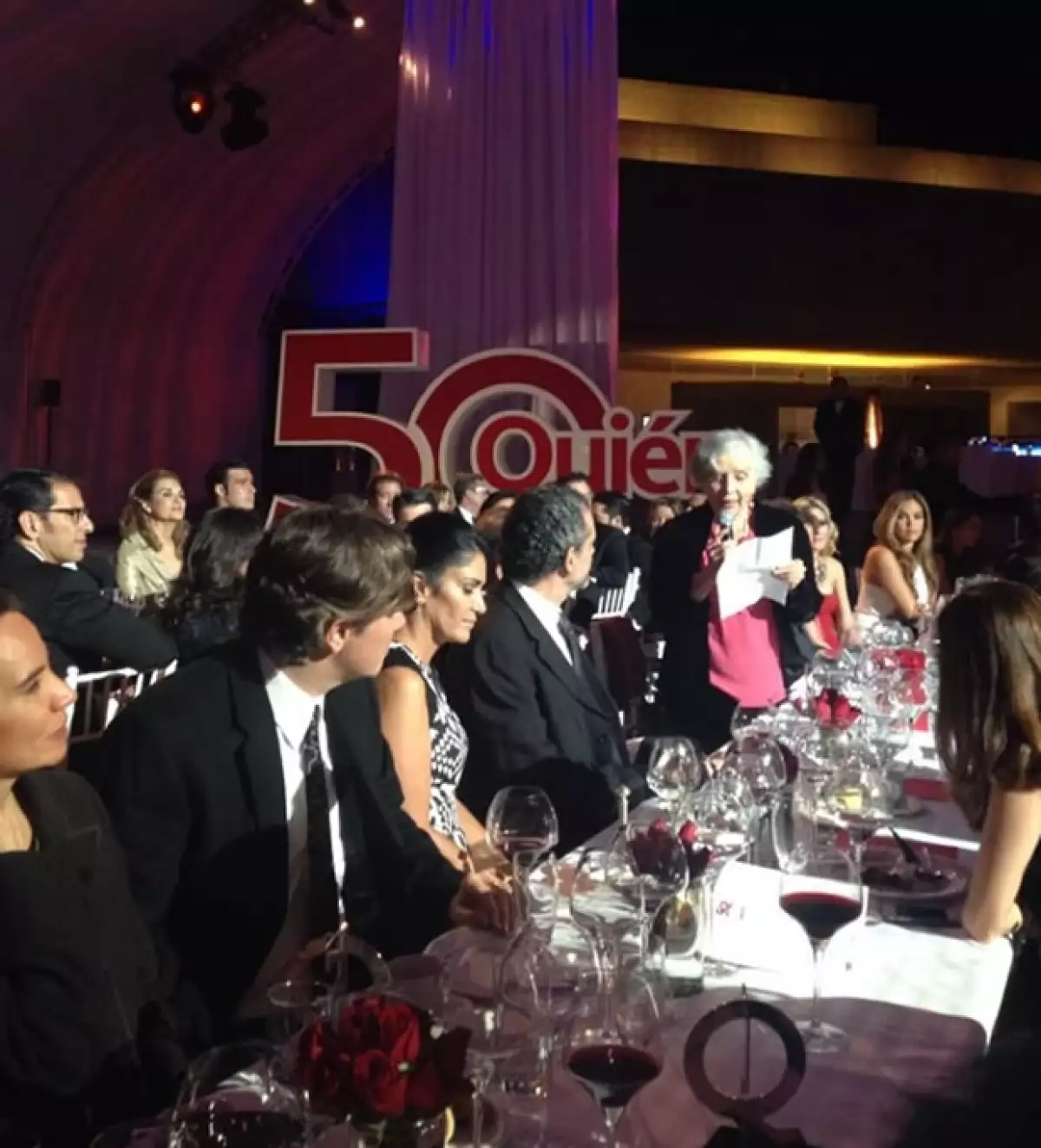 La escritora Elena Poniatowska también fue galardonada y ofreció unas palabras.