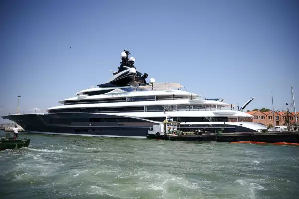 Venice ahead of the expected wedding of Amazon founder Jeff Bezos and Lauren Sanchez