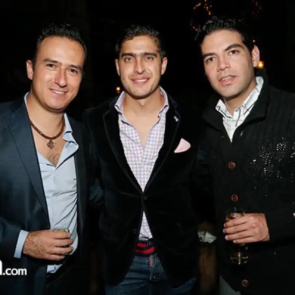 José López, Rodolfo Landeros y Arturo García Lourdes