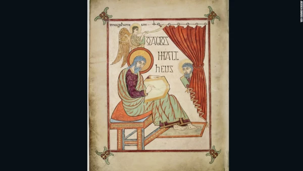 Los Evangelios de Lindisfarne (aprox. 700), Lindisfarne, Reino Unido