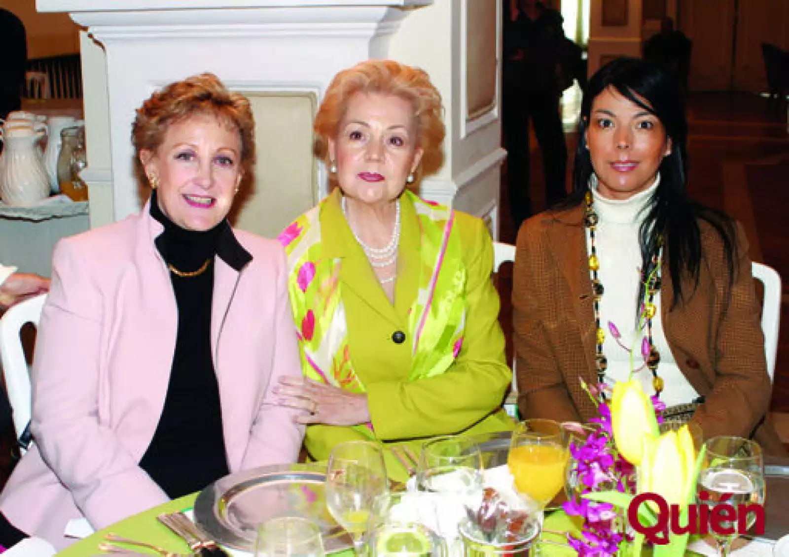 Teresa Bert de López, Alo Flores de González, Elizabeth de Alvarado