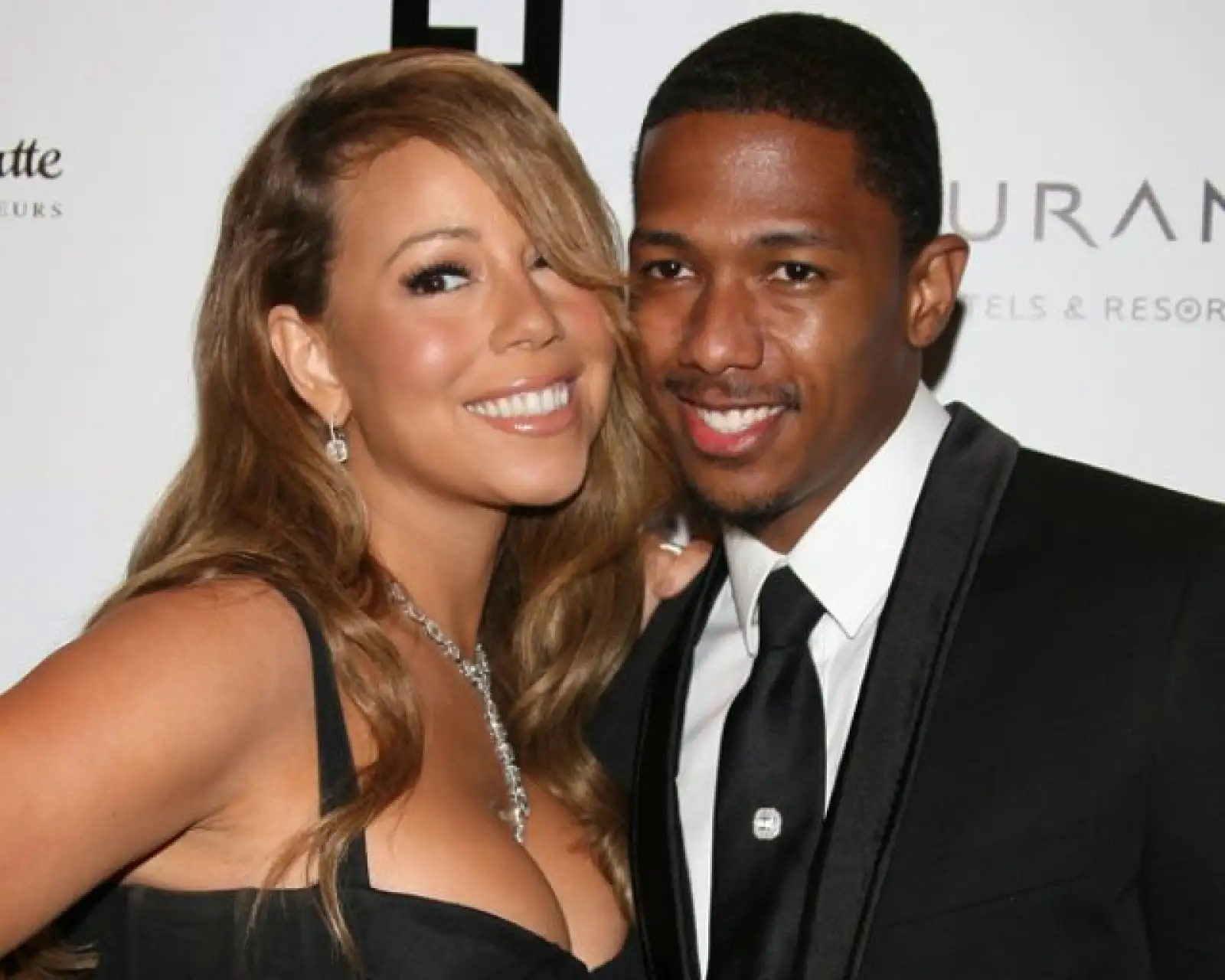Mariah Carey y su esposo Nick Cannon en la fiesta por la presentacion de la pelicula Precious durante el 62o Festival de Cine de Cannes, Francia.