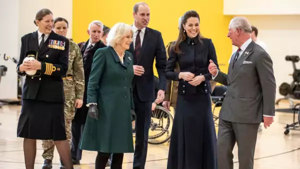 Camila Parker, príncipe William, Kate Middleton y el príncipe Carlos