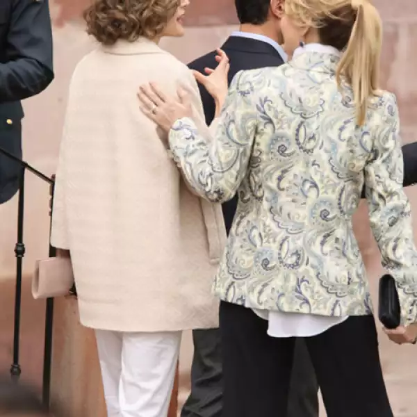 Angélica Rivera se ha mostrado muy amistosa con Letizia durante la visita oficial.