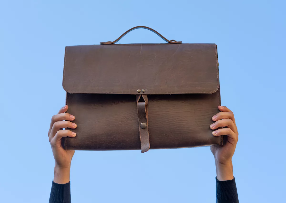 Maletín de piel. 