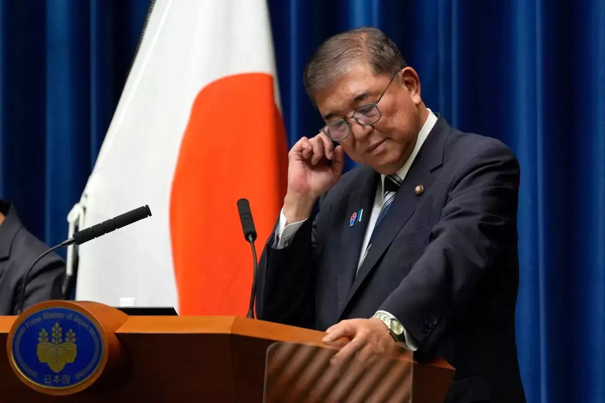 El primer ministro de Japón, Shigeru Ishiba, asiste a una conferencia de prensa en la oficina del primer ministro en Tokio el 7 de septiembre de 2025. El primer ministro de Japón, Shigeru Ishiba, ha decidido dimitir, informaron los medios locales el domingo, mientras los miembros de su partido gobernante buscan celebrar una nueva carrera por el liderazgo después de las desastrosas elecciones a la cámara alta.