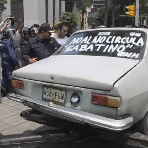 Protestas Hoy no circula